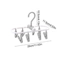 thumbnail image 3 of Portable Travel Folding Clothes Hanger, Home Drying Socks Multifunctional Clip, 3 of 6