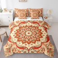 thumbnail image 1 of YST Vintage Floral Comforter Set, Boho Paisley 7pcs Bedding Set, Queen Size, Lightweight, 1 of 4