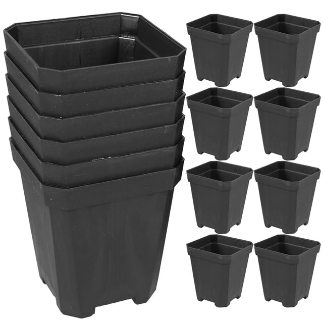 20pcs Succulent Plant Flower Pot Plastic Nursery Pots Flower Plant Starter Pots
