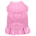 thumbnail image 1 of Rhinestone Heart And Crossbones Dress Light Pink Med (12), 1 of 1