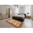 thumbnail image 4 of Ahgly Company Indoor Rectangle Abstract Chrome Gold Yellow Oriental Area Rugs, 2' x 3', 4 of 6