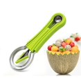 thumbnail image 1 of ShenMo Melon Spoon Set, 1 Set Professional Green 4 in 1 Stainless Steel Melon Spoon, Fruit Carving Tool for Removing Seeds, Scooping Out Flesh and Separating Fruit, 1 of 5