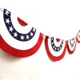 thumbnail image 3 of Polyester American Flag Bunting Durable and Fade Resistant for Holiday Decoration Show Patriotism, 3 of 8