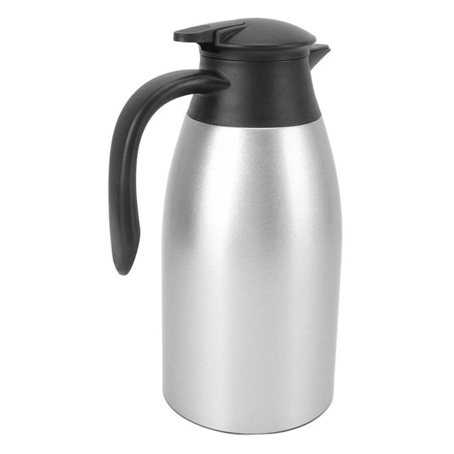 Coffee Vacuum Pot, Convenient Practical Tea Vacuum Pot Leakproof Lid For Road Trips Silver
