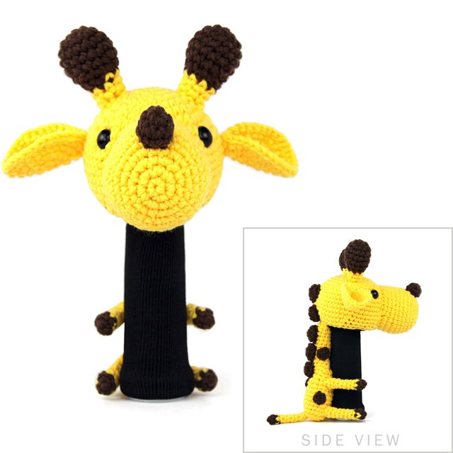 StitchHead Hand Stitched Yarn Animal Driver/Wood Head Cover - Giraffe