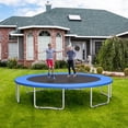 thumbnail image 3 of Gymax 12FT Trampoline Replacement Safety Pad Universal Trampoline Cover Blue, 3 of 10