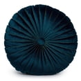 thumbnail image 1 of Truu Design Coussin décoratif rond en faux velours, 1 of 4