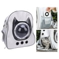 thumbnail image 4 of Sac à Dos pour Chat Corpulent, Grand Espace avec Fenêtre Transparente Sac à Dos de Voyage pour Chat Respirant Sac à Dos de Voyage pour Animal de Compagnie Sac à Dos de Voyage pour Camping en Plein Air Randonnée Compagnie Aérienne, 4 of 7