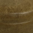 thumbnail image 5 of HomePop Grand Pouf de Rangement en Similicuir - Similicuir Brun Vieilli, 5 of 5