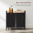 thumbnail image 5 of Laundry Hamper Organizer Laundry Basket Laundry Sorter with 2 Pull-Out and Removable Bags, Shelf, Metal Frame, 2 x 12.1 Gallons, 28.8 x 13 x 28.4 Inches, 5 of 5