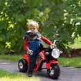 thumbnail image 2 of Aosom 6V Kids Electric Motorcycle, Battery Powered Ride-On Dirt Bike, Red, 2 of 9