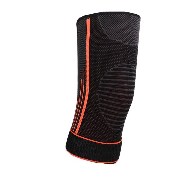 Manchon pour Coude, Protège-Coudes de Sport en Nylon, Attelle de Coude de Soutien Conçue pour un Débit à Haute Intensité. Fabriqué en Nylon, Fibre de Polyuréthane et latex Soie, Ce Protège-Coude Noir et orange Présente un Tissu Respirant à Élastique Quatre Côtés avec Résistance au Glissement. Il Comprend un Crochet et une Boucle Ajustables pour un Ajustement Sécuritaire, Offrant une absorption des Chocs, une protection de Sécurité et un Confort pendant les Activités Sportives.