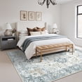 thumbnail image 2 of KUETH 9'x12' Area Rugs for Living Room, Ultra Thin Indoor Machine Washable Blue Rugs for Bedroom Dining Room, 2 of 6