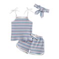 thumbnail image 1 of MesaSe Ensemble Trois Pièces pour Enfants Camisole Sans Manches à Rayures et Couvre-Chef, 1 of 6