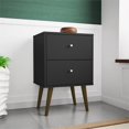 thumbnail image 2 of Manhattan Comfort Liberty 2.0 Table de Chevet 2 Tiroirs en Noir, 2 of 8