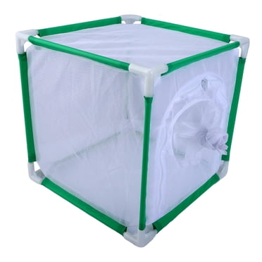 Bunblic Monarque Papillon Habitat Cage Cage en Maille Multiusage Respirante Détachable Cage Ornementale Terrarium Papillon pour Ferme Cour Arrière Vert