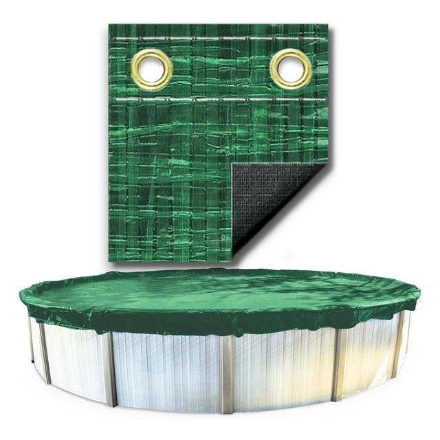 Swimline Hydrotools Ripstopper Winter Pool Cover for 12 Ft Above Ground Round Pools
