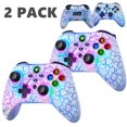 thumbnail image 1 of 2 Pack Wireless Switch Pro Controller for Nintendo Switch Pro/Lite/OLED/PC/IOS/Android,White Crack, 1 of 14