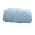 thumbnail image 2 of Langgg 1kg Velvet Chunky Yarn Arm Knitting Rug Chunky Yarn Tapestry Making Hand Knit Pet Bed Crocheting Light Blue, 2 of 9