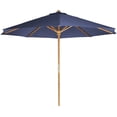 thumbnail image 2 of All Things Cedar TU90-R 10 ft. Teak Market Umbrella & Canopy, Red, 2 of 3