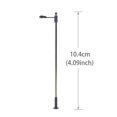 thumbnail image 3 of Allume 10Pcs Model Railway Train HO OO Scale Lamp Post Street Lights LEDs 104mm Black, 3 of 10