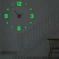 thumbnail image 5 of Large Wall Clock,Wall Hanging Decor Luminous Wall Clock Stickers, Diy Glowing Frameless Hanging Watches, Diy Sticker Wall Clocks for Kitchen, Bathroom, Home Decoration , Digital Luminous, 5 of 5