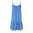 thumbnail image 4 of Kcodviy Robe Midi Décontractée pour Femmes à Fleurs O à Rayures, Encolure à Volants, Ourlet Spaghetti, Grande Taille, Robes Maxi à Bretelles Sans Manches, Robe Courte, Longues Robes Mignonnes pour Femmes, Robe de Plage, 4 of 5