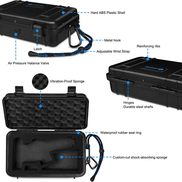 Lekufee Travel Waterproof Hard Case for DJI Mic Mini, DJI Mic 2