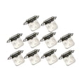 thumbnail image 2 of jifeng 10 Pieces Self Closing Hinges Connector Spring Hinges Kitchen Cabinet Hinges White Nickel, 2 of 9
