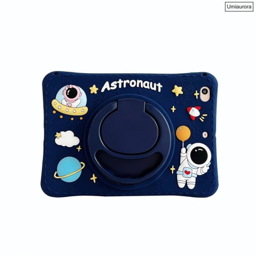 iPad 9.7 inch Case iPad 6th/5th Generation Cases,Case for iPad 9.7 Pro & iPad Air 2 Full-Body Silicone+PC Protection Rotating Stand Shockproof Case for Kids Tablet Cover - Blue