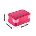 thumbnail image 3 of Bento Box Adult Lunch Box with Compartments for Women and Men Set Of Utensil and Dip Container Cute s Bento Lunch Box Microwavable, 3 of 6