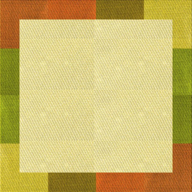 Ahgly Company Tapis d'Intérieur Lavables en Machine, Carrés Transitionnels, Brun Cannelle, Carrés de 7'