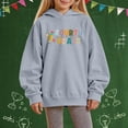 thumbnail image 1 of Chandails pour Enfants Filles Manches Longues Chandail à Capuche Imprimé pour Filles Chandail Col Rond Blouse Chemise Hauts Vêtements d'Automne Vêtements pour Enfants Filles Taille 7-8 Ans, 1 of 3