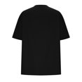 thumbnail image 3 of Plebaso T-Shirts Surdimensionnés pour Femmes 2025 Manches Courtes Hauts Amples Col Rond Décontracté Uni T-Shirts Basiques pour Femmes, 3 of 5