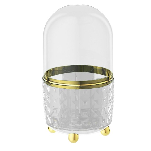 RKSTN pen container Rotating Cosmetic Brush Cartridge, Advanced Dresser With Cover, Cosmetic Storage Box, Lipstick, Eye Shadow, Pen Barrel, Brush Storage Rack