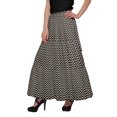 thumbnail image 4 of Moomaya Jupe Évasée avec Taille à Nouer Jupe Longue Imprimée Grande Taille Tenue d'Été, 4 of 6