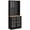 Black, variant on HOMCOM Kitchen Pantry with 3 Storage Cabinets, 2 Open Shelves, Countertop