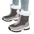 thumbnail image 1 of Bottes pour Femmes Hiver Extérieur Neige Bottes pour Femmes Peluche Épaisses Isolation Coton Imperméables Tourisme Rural Ski Chaussures Chaussures pour Femmes en Liquidation, 1 of 7