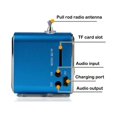 thumbnail image 3 of serony Outdoor Mini Radio Receiver Camping Hiking Traveling Digital Display Portable Handheld Radios Speaker Music Player, 3 of 4