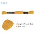 thumbnail image 2 of Unique Bargains Fil à Broder Jaune Foncé, 8 m - 12 Écheveaux, 2 of 6
