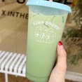 thumbnail image 1 of Plastic Water Cup Straw Cup Drinking Cup Summer Cup Cute Water Cup Plastic Coffee Cup Large Capacity Cute Water Cup With Straw Lid For Summer Cold Drinking Three Bears 700ml, 1 of 5