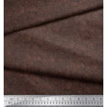 thumbnail image 3 of Soimoi Brown Rayon Fabric Lotus Leaves Print Sewing Fabric Yard 42 Inch Wide, 3 of 4