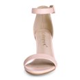 thumbnail image 2 of BLISSFUL STEP Women's Chunky Heel Open Toe Ankle Strap Sandals, 2 of 7
