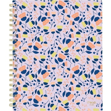 2026 Mead® Floral Leaves Large Weekly Hard Cover Planner
