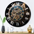 thumbnail image 1 of Designart "Diamond Dusk Luxury Watch painting V" Fashion Oversized Wall Clock, 1 of 6