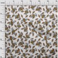 thumbnail image 3 of oneOone Polyester Spandex Brown Fabric Honey Bees Craft Projects Decor Fabric Printed By The Yard 56 Inch Wide, 3 of 4