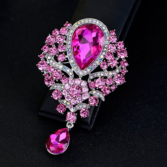 Heliisoer European And American Luxury Banquet Jewelry Drop Brooch
