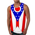 thumbnail image 1 of Qertyioot Big & Tal Nouvelle Mode Décontractée Gilet d'Été Ample pour Homme Imprimé Sport à Col Rond Caractéristiques, 1 of 4