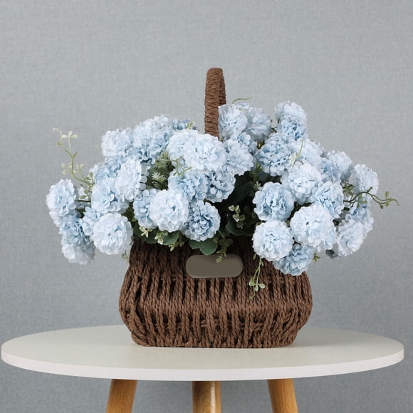 Artificial Flowers Living Room Entrance Decoration Simulation Artificial Flower Bouquet Mother's Day Gift European High Grade Hydrangea 6 Colors Decoration Wedding Floral Art
