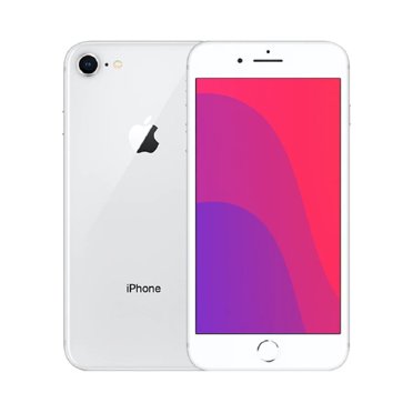 Restored Apple iPhone 8 - 64GB – Silver – 12MP Rear & 7MP Front Camera - Fully Unlocked Smartphone - Excellent Condition